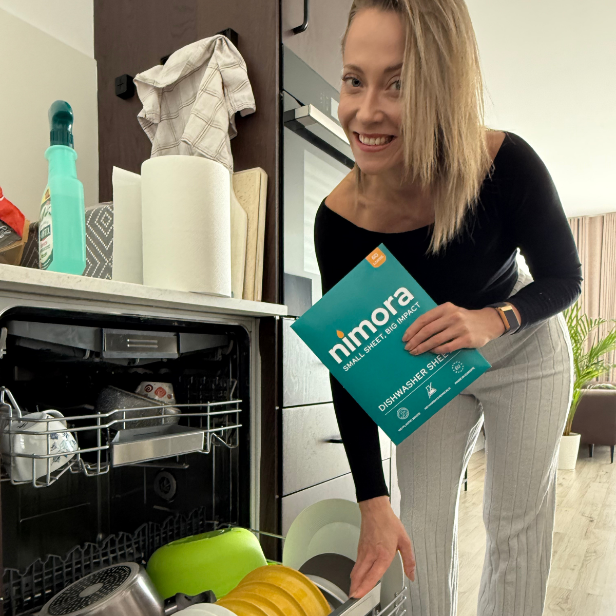 Dishwasher Sheets — Nimora | 60 washes, paper packaging