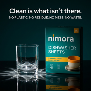 Dishwasher Sheets — Nimora | 60 washes, paper packaging