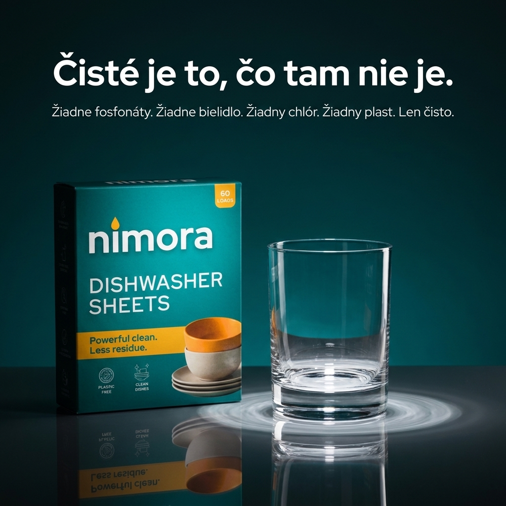 Dishwasher Sheets — Nimora | 60 washes, paper packaging