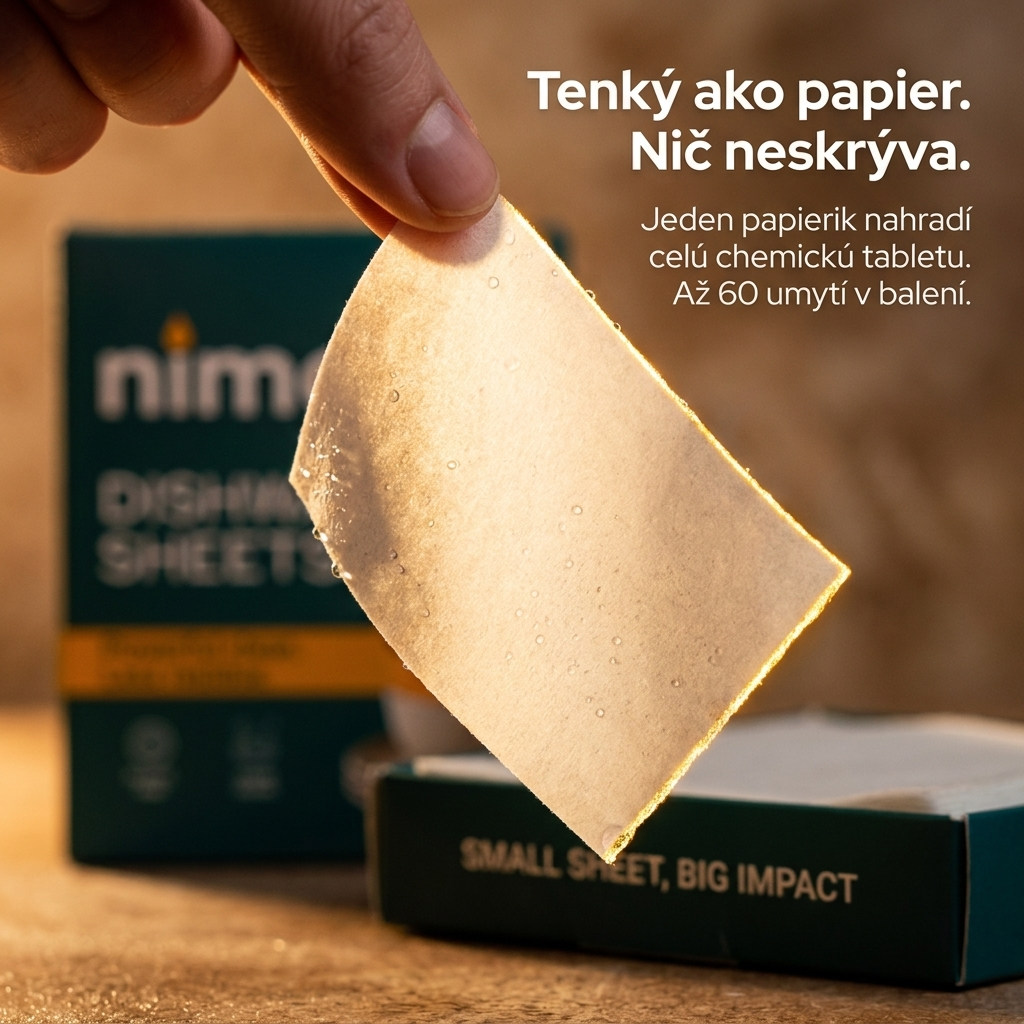 Dishwasher Sheets — Nimora | 60 washes, paper packaging