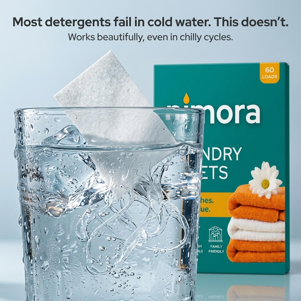 Laundry Sheets — Nimora | 60 loads, paper packaging