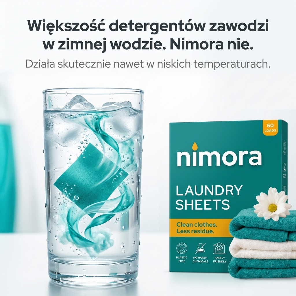 Laundry Sheets — Nimora | 60 loads, paper packaging
