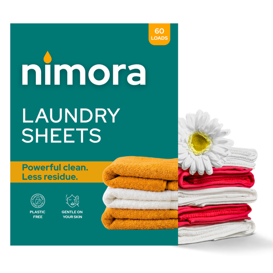 Nimora Laundry Sheets – 60 loads, paper packaging