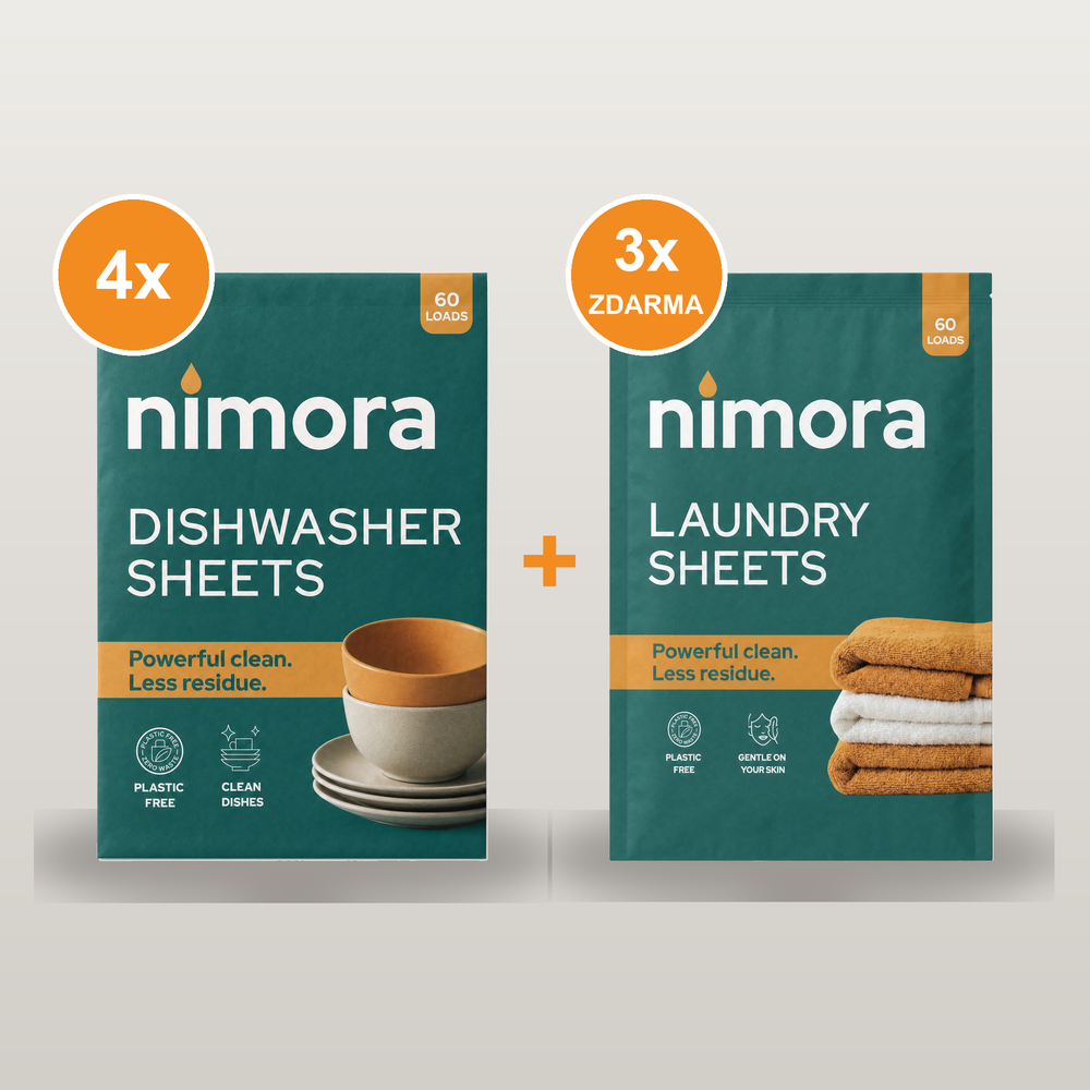 Dishwasher + Laundry Bundle — Nimora | 420 washes + 180 loads, paper packaging