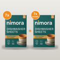 Dishwasher Sheets 7+7 Free — Nimora | 840 washes, paper packaging